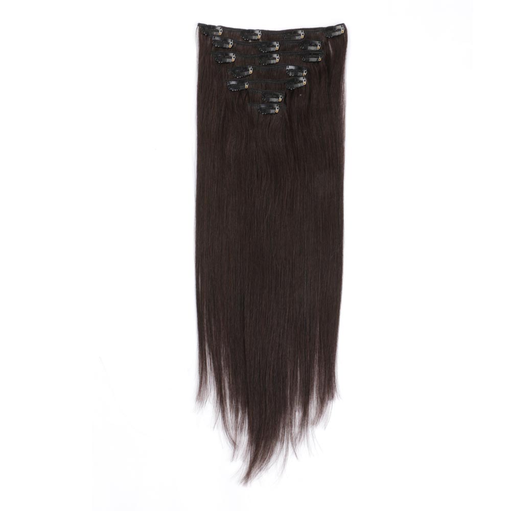 double drawn clip on human hair extension manufacturers QM145